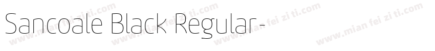 Sancoale Black Regular字体转换